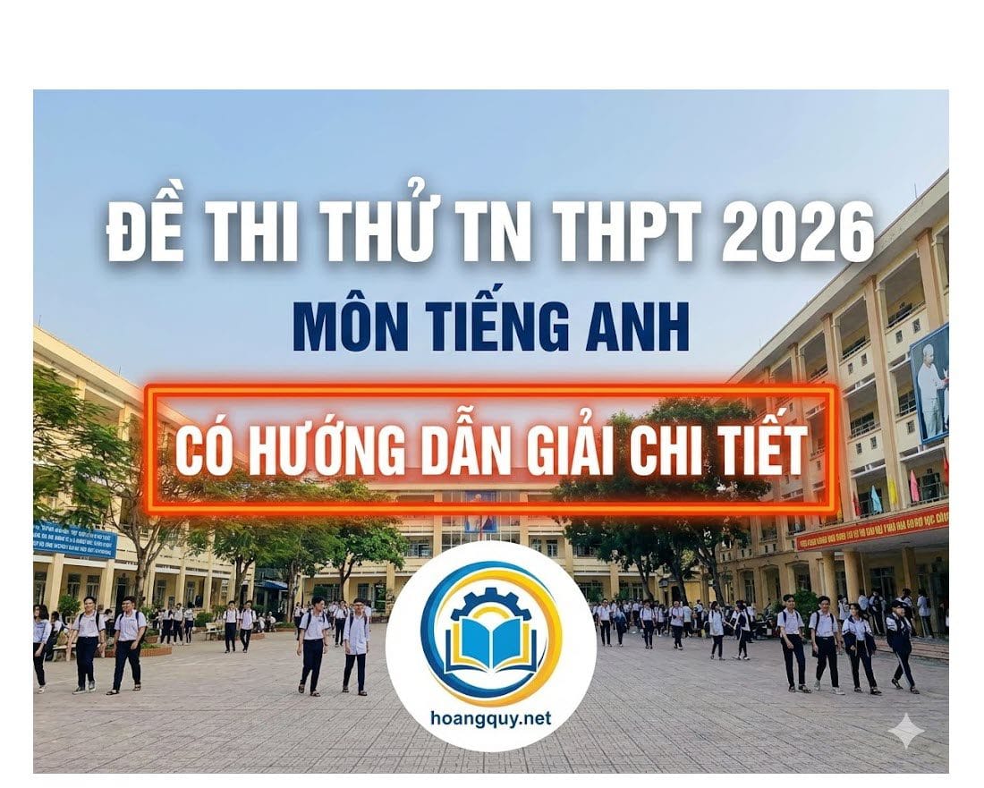 Đề Thi Thử TN THPT 2026 Môn Tiếng Anh
