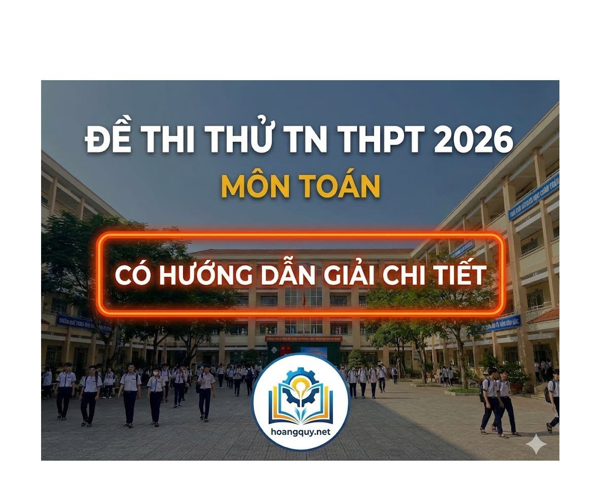 Đề thi thử TN THPT 2026 môn Toán