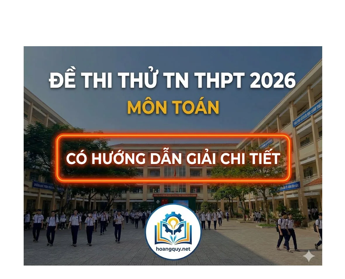 Đề thi thử TN THPT 2026 môn Toán